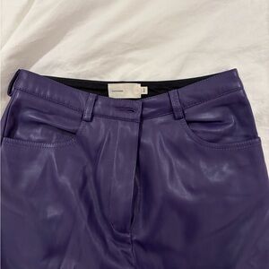 Cultnaked Purple Leather Pants